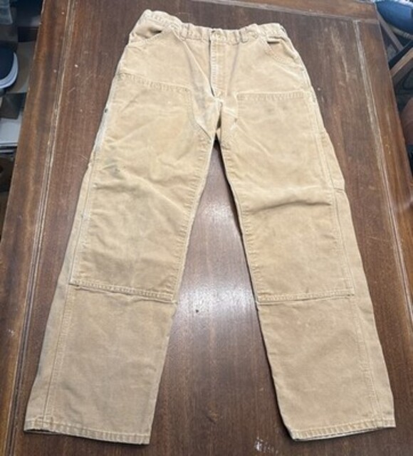 Other - Vintage 90s Carhartt Double Knee Duck Canvas Work Pants Tan 36 X 32